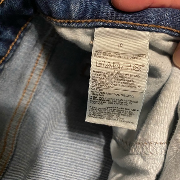 Old Navy Size 10 High Rise Straight Leg Blue Jeans - Picture 4 of 4